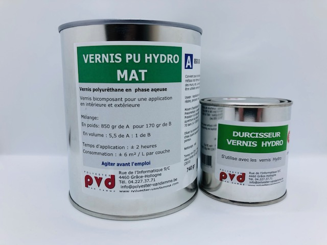 Vernis mat acrylique polyuréthane contact alimentaire pour la